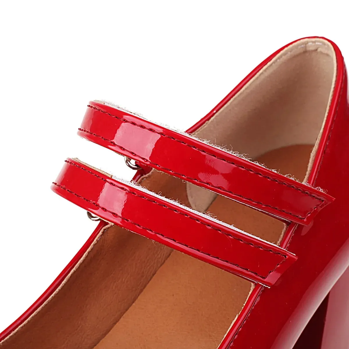 Hnzxzm Classic High Heels Women Pumps Shoes White Red Heeled Mary Janes Shoes Ladies New Party Office Wedding Shoes Female Size 47