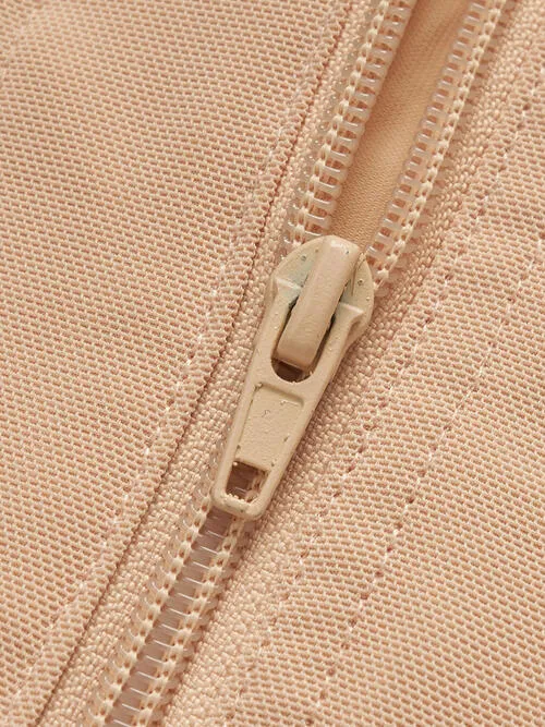 TEEK - Full Size Side Zip Up Wide Strap Shapewear